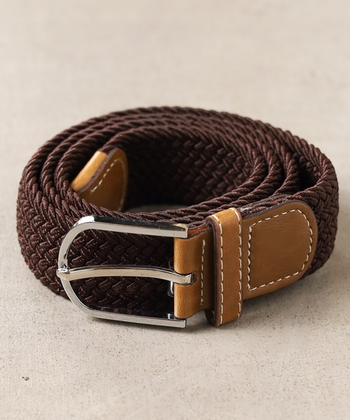 NO WAY（ノーウェイ）の「/ゴムメッシュベルト/（ベルト・メンズ・ネイビー/グレー/マルチ/ホワイト系その他/ベージュ系その他/ブラック系その他/ブルー系その他/ホワイト/ロイヤルブルー/ブラウン/ブラウン系その他3/ブルー系その他2/ライトグレー/ブラック系その他2/カーキ/ブラウン系・FREE）」の9枚目の写真