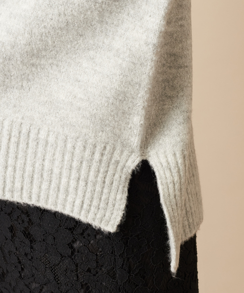 natural couture（ナチュラルクチュール）の「ふわもち厚手タートルニット（ニット/セーター・レディース・オフホワイト/グレー/モカ/グレイッシュベージュ/ミント/イエロー・FREE）」の11枚目の写真