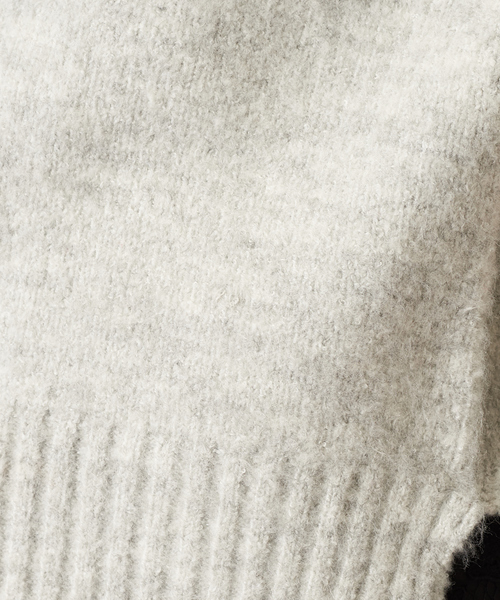 natural couture（ナチュラルクチュール）の「ふわもち厚手タートルニット（ニット/セーター・レディース・オフホワイト/グレー/モカ/グレイッシュベージュ/ミント/イエロー・FREE）」の12枚目の写真