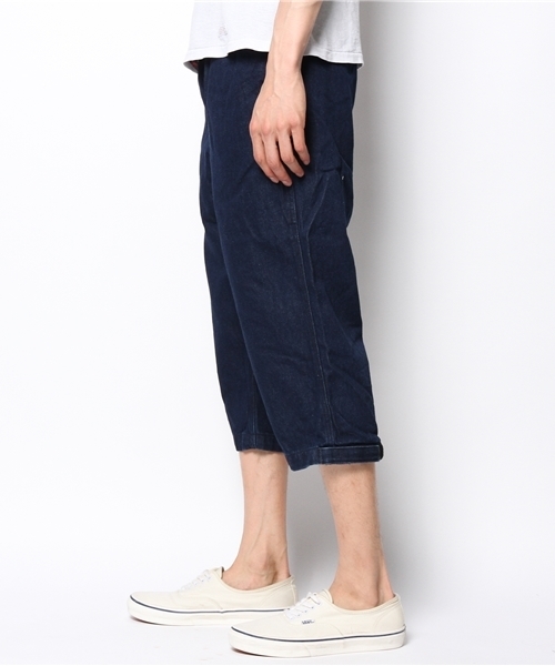 SHIPS（シップス）の「GRAMICCI: 【デニム】 クロップド パンツ（デニムパンツ・メンズ・ネイビー・LARGE/SMALL/MEDIUM/X-LARGE）」の4枚目の写真