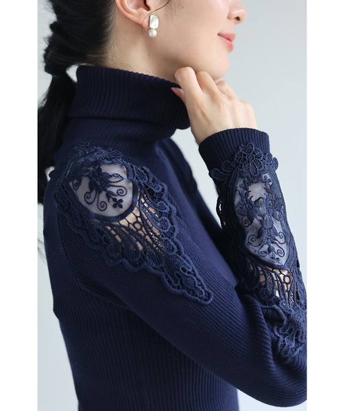 美品✨ veritecoeur ニットポンチョ 黒 F タートル サイド紐ベルト 美品✨ veritecoeur ニットポンチョ 黒 F タートル サイド紐