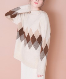 flowriri | flowriri アーガイルニット(ニット/セーター)