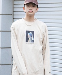 MONO-MART | 別注プリントART ビッグシルエット アートプリント L/Sカットソー/GIRL WITH A PEARL EARING/VINCENT WILLEM VAN GOGH/THE LAST SUPPER(Tシャツ/カットソー)