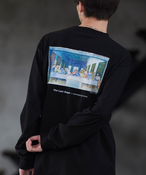 MONO-MART（モノマート）の「別注プリントART ビッグシルエット アートプリント L/Sカットソー（Tシャツ/カットソー・メンズ・ホワイト系その他/ブラック系その他/ベージュ系その他/グリーン系その他/ホワイト系その他2/ホワイト系その他3/ブラック系その他2/ブラック系その他3/ベージュ系その他2/ベージュ系その他3/グリーン系その他2/グリーン系その他3/ホワイト系その他4/その他/ブラウン系その他2/ブラウン系その他3/ブラウン系その他4/ブラウン系その他5/ブラウン系その他6/ブラウン系その他7/ベージュ系その他4/ベージュ系その他5/ベージュ系その他6/ベージュ系その他7/グリーン系その他4/グリーン系その他5/グリーン系その他6/グリーン系その他7/グレイッシュベージュ/その他12/その他13/ホワイト系その他5/ホワイト系その他6/ホワイト系その他7/ブラック系その他4/ブラック系その他5/ブラック系その他6/ブラック系その他7/その他6/その他7/その他8/その他9/その他10/その他11/その他5/ブラウン系その他/その他1/その他2/その他3/その他4/サンドベージュ/ブラック/ホワイト/ダークグリーン/ダークブラウン/その他14・FREE/M/XL）」の12枚目の写真