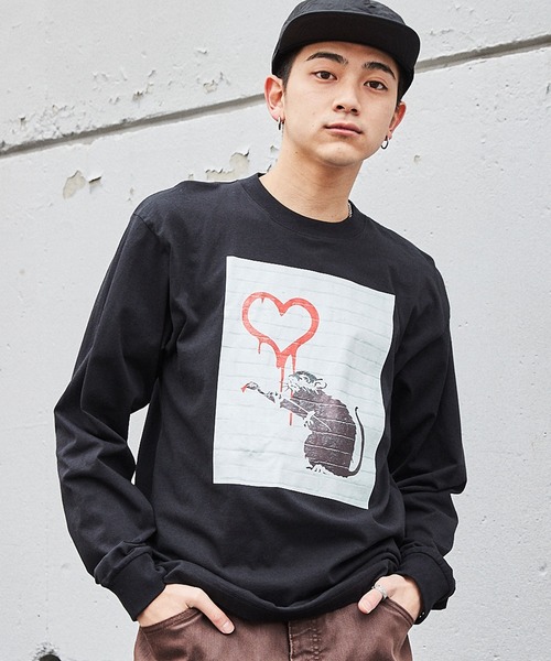 MONO-MART（モノマート）の「別注プリントART ビッグシルエット アートプリント L/Sカットソー（Tシャツ/カットソー・メンズ・ホワイト系その他/ブラック系その他/ベージュ系その他/グリーン系その他/ホワイト系その他2/ホワイト系その他3/ブラック系その他2/ブラック系その他3/ベージュ系その他2/ベージュ系その他3/グリーン系その他2/グリーン系その他3/ホワイト系その他4/その他/ブラウン系その他2/ブラウン系その他3/ブラウン系その他4/ブラウン系その他5/ブラウン系その他6/ブラウン系その他7/ベージュ系その他4/ベージュ系その他5/ベージュ系その他6/ベージュ系その他7/グリーン系その他4/グリーン系その他5/グリーン系その他6/グリーン系その他7/グレイッシュベージュ/その他12/その他13/ホワイト系その他5/ホワイト系その他6/ホワイト系その他7/ブラック系その他4/ブラック系その他5/ブラック系その他6/ブラック系その他7/その他6/その他7/その他8/その他9/その他10/その他11/その他5/ブラウン系その他/その他1/その他2/その他3/その他4/サンドベージュ/ブラック/ホワイト/ダークグリーン/ダークブラウン/その他14・FREE/M/XL）」の14枚目の写真