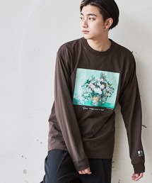 別注プリントART ビッグシルエット アートプリント L/Sカットソー