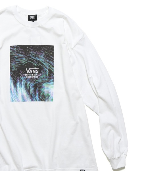 VANS(バンズ)の「VANS/ヴァンズ Moving Ray FLV L/S T-Shirt ロンT(Tシャツ/カットソー・メンズ・ブラック/ホワイト・L/M/XL)」の1枚目の写真