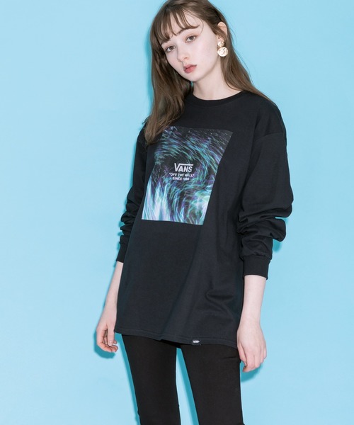 VANS(バンズ)の「VANS/ヴァンズ Moving Ray FLV L/S T-Shirt ロンT(Tシャツ/カットソー・メンズ・ブラック/ホワイト・L/M/XL)」の16枚目の写真