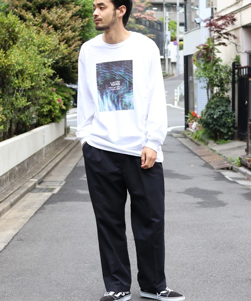 VANS(バンズ)の「VANS/ヴァンズ Moving Ray FLV L/S T-Shirt ロンT(Tシャツ/カットソー・メンズ・ブラック/ホワイト・L/M/XL)」の22枚目の写真