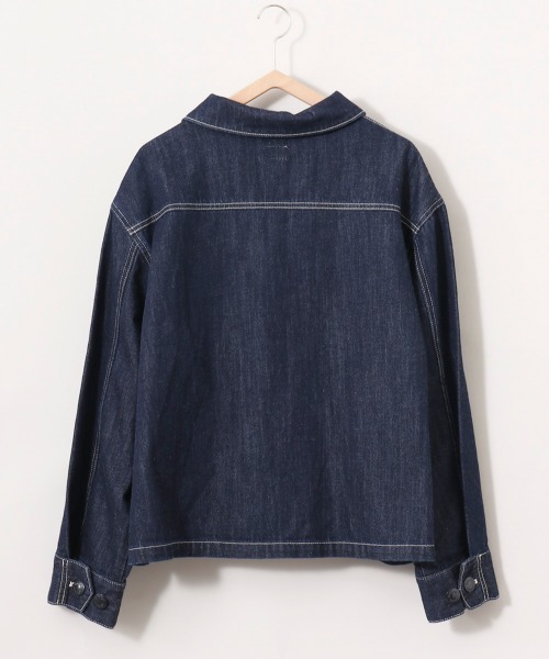 cepo（セポ）の「ステッチ　ワークジャケット（デニムジャケット・レディース・オフホワイト/ワンウォッシュ・M）」の12枚目の写真