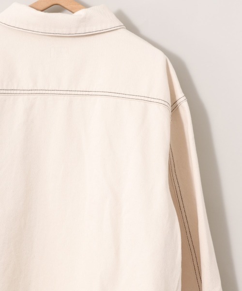 cepo（セポ）の「ステッチ　ワークジャケット（デニムジャケット・レディース・オフホワイト/ワンウォッシュ・M）」の17枚目の写真