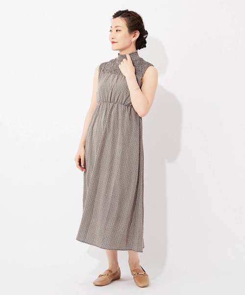 Ear ワンピースシャーリングノースリーブワンピース