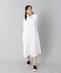 KANGOL | 【KANGOL/カンゴール】マキシワンピース/長袖/Tシャツワンピ/ビッグシルエット/綿100％(ワンピース)