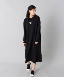 【KANGOL/カンゴール】マキシワンピース/長袖/Tシャツワンピ/ビッグシルエット/綿100%