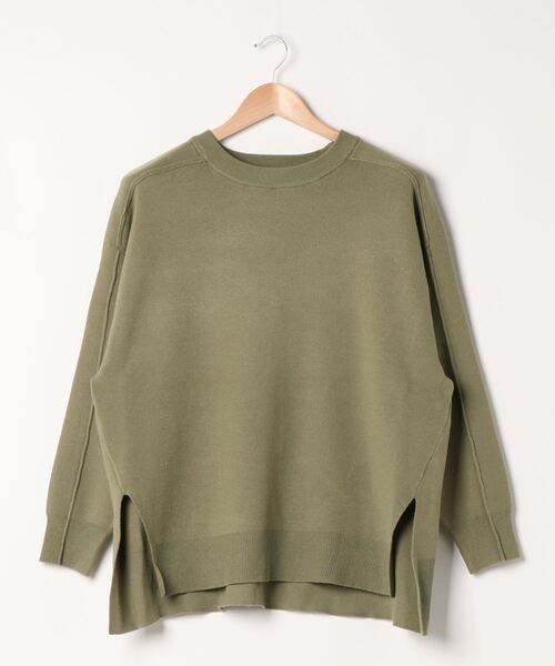 LOWRYS FARM（ローリーズファーム）の「アウトリンキングプルオーバーＬＳ　894822（ニット/セーター・レディース・ブラック/パープル/アイボリー/カーキ・FREE）」の19枚目の写真