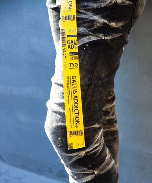 GALLIS ADDICTION(ガリスアディクション)の「GA INDUSTRIAL BELT/ガチャベルト(ベルト・メンズ・ブラック/イエロー/オレンジ・FREE)」の2枚目の写真