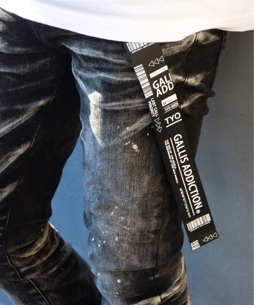 GALLIS ADDICTION(ガリスアディクション)の「GA INDUSTRIAL BELT/ガチャベルト(ベルト・メンズ・ブラック/イエロー/オレンジ・FREE)」の1枚目の写真