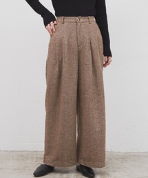 Libra Cue | Libra リラックスツイードワイドパンツ(その他パンツ)