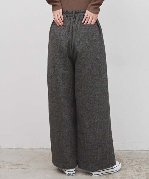 Libra Cue（リブラ キュー）の「Libra リラックスツイードワイドパンツ（その他パンツ・レディース・ブラック/ブラウン・FREE）」の17枚目の写真