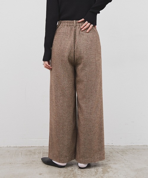 Libra Cue（リブラ キュー）の「Libra リラックスツイードワイドパンツ（その他パンツ・レディース・ブラック/ブラウン・FREE）」の19枚目の写真