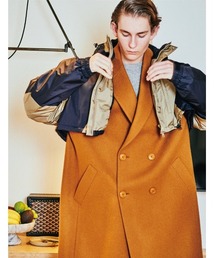 美品✨MISTER GENTLE MAN コクーンチェスターコート ベージュ L 美品✨MISTER GENTLE MAN コクーンチェスターコート ベージュ L