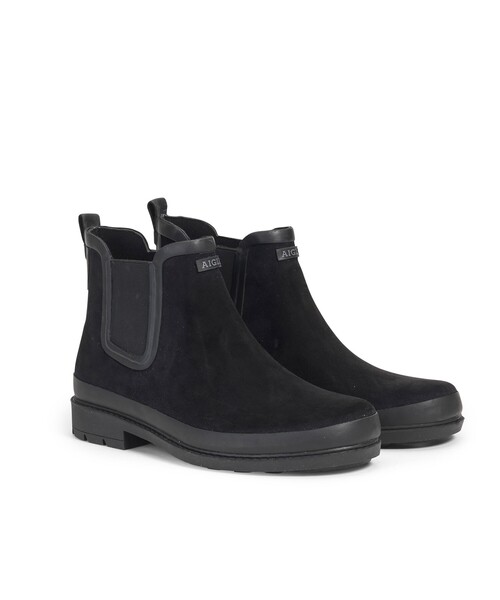 AIGLE(エーグル)の「TEXTILE BOOT W(レインシューズ・レディース・ブラック・38/39/36/37)」の4枚目の写真