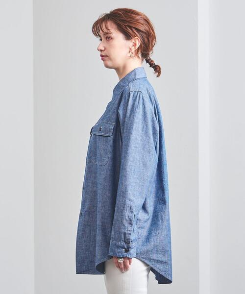 MADISONBLUE - MADISON BLUE / マディソンブルー | CHAMBRAY SHIRT シャンブレー シャツ | 01(S) | ブルー | レディース HAMPTON CHAMBRAY SHIRT(VW) | SHIRT/BLOUSE | MADISONBLUE