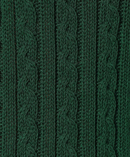 COMME　CA COMMUNE（コムサコミューン）の「ケーブル　ニット　ポロ（ニット/セーター・メンズ・ネイビー/グリーン・MEDIUM/LARGE）」の7枚目の写真