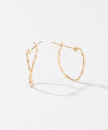 セール】K10 2連風 フープピアス（ピアス（両耳用））｜Jewel