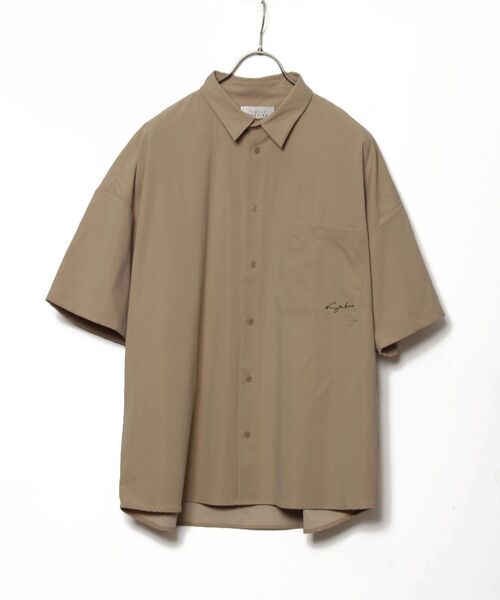 TIMELY WARNING（タイムリーワーニング）の「Timely Warning / バックプリント 半袖ビッグシャツ（シャツ/ブラウス・メンズ・ホワイト/スカイブルー/ブラック/サンドベージュ/A/B/C/オレンジ系その他4・MEDIUM/LARGE）」の22枚目の写真