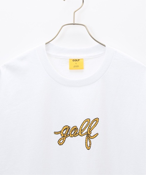 【GOLF WANG】HAPPY ロゴ レインボー 半袖Tシャツ 関税送料込 GOLF WANG（ゴルフワン）の「GOLFWANG/ゴルフワン/マルチカラー