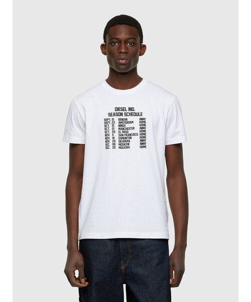 セール メンズ Tシャツ プリント スリムフィット 半袖 Tシャツ カットソー Diesel ディーゼル のファッション通販 Zozotown
