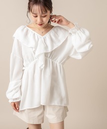 mline | [mline] WEB限定 楊柳フリルブラウス(シャツ/ブラウス)