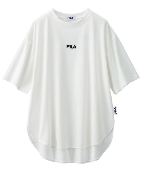 FILA（フィラ）の「＜ＦＩＬＡ＞ロゴプリントアソートＴシャツ（Tシャツ/カットソー・レディース・ブラック/ダークブラック/ホワイト/ホワイト系その他/ブラック系その他/オフホワイト/ホワイト系その他2/ブラック系その他2・LARGE/X-LARGE/MEDIUM/XX-LARGE）」の12枚目の写真
