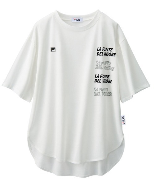FILA（フィラ）の「＜ＦＩＬＡ＞ロゴプリントアソートＴシャツ（Tシャツ/カットソー・レディース・ブラック/ダークブラック/ホワイト/ホワイト系その他/ブラック系その他/オフホワイト/ホワイト系その他2/ブラック系その他2・LARGE/X-LARGE/MEDIUM/XX-LARGE）」の15枚目の写真