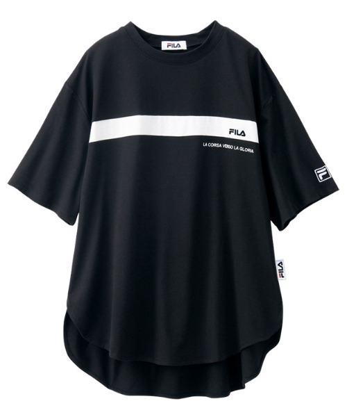 FILA（フィラ）の「＜ＦＩＬＡ＞ロゴプリントアソートＴシャツ（Tシャツ/カットソー・レディース・ブラック/ダークブラック/ホワイト/ホワイト系その他/ブラック系その他/オフホワイト/ホワイト系その他2/ブラック系その他2・LARGE/X-LARGE/MEDIUM/XX-LARGE）」の16枚目の写真