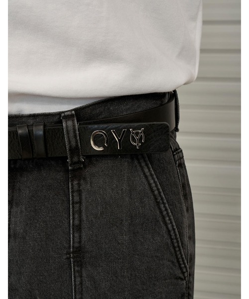 OY(オーワイ)の「『OY/オーワイ』METAL LOGO BELT/メタルロゴベルト レザーベルト(ベルト・メンズ・ブラック・FREE)」の5枚目の写真