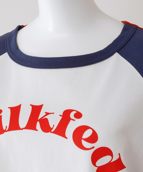 MILKFED.(ミルクフェド)の「BICOLOR RAGLAN TOP(Tシャツ/カットソー・レディース・ライトブルー/ブラック/ネイビー・ONE SIZE)」の13枚目の写真
