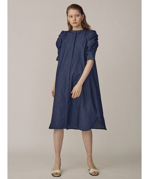 THE DAYZ TOKYO（ザデイズトーキョー）の「【THE DAYZ TOKYO】デニムパワショルシャツワンピース（ワンピース・レディース・ネイビー・FREE）」の6枚目の写真