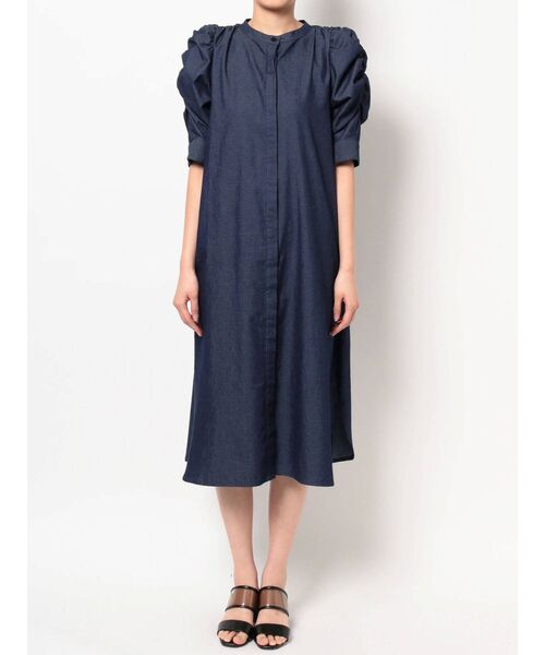 THE DAYZ TOKYO（ザデイズトーキョー）の「【THE DAYZ TOKYO】デニムパワショルシャツワンピース（ワンピース・レディース・ネイビー・FREE）」の18枚目の写真