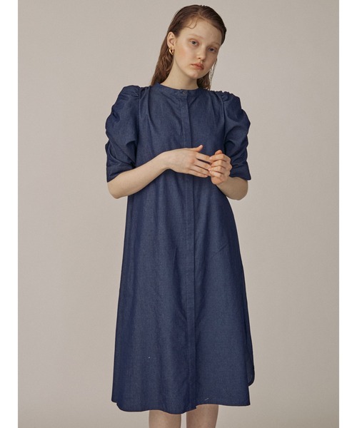 THE DAYZ TOKYO（ザデイズトーキョー）の「【THE DAYZ TOKYO】デニムパワショルシャツワンピース（ワンピース・レディース・ネイビー・FREE）」の13枚目の写真