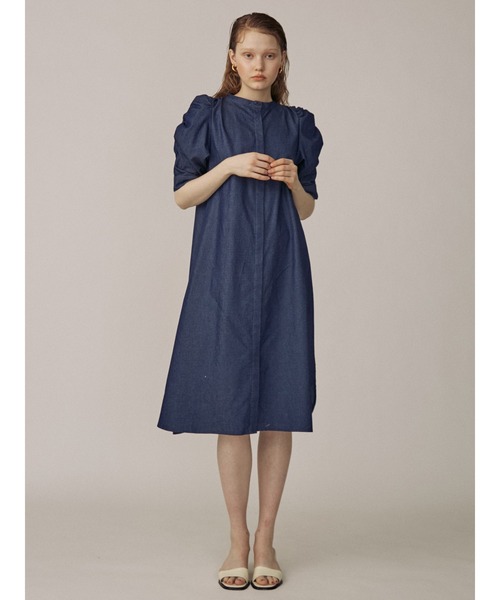 THE DAYZ TOKYO（ザデイズトーキョー）の「【THE DAYZ TOKYO】デニムパワショルシャツワンピース（ワンピース・レディース・ネイビー・FREE）」の15枚目の写真