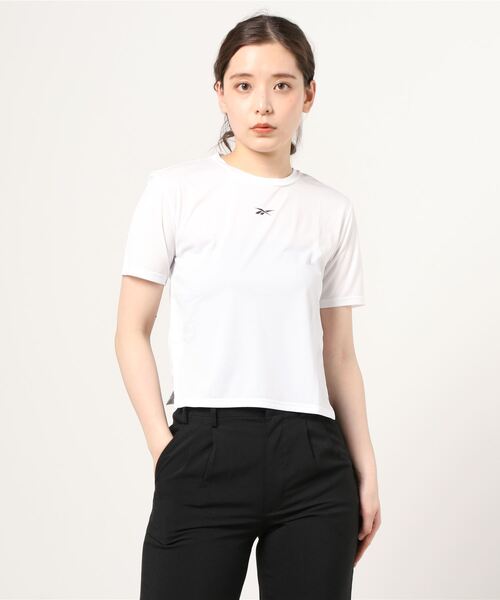 Reebok(リーボック)の「ユナイテッド バイ フィットネス パーフォレーテッド Tシャツ / United By Fitness Perforated Tee(Tシャツ/カットソー・レディース・ホワイト/ブラック・SMALL/MEDIUM/LARGE/X-LARGE/X-SMALL)」の9枚目の写真