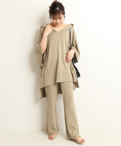 SLOBE IENA（スローブイエナ）の「【Champion/チャンピオン】SLOBE別注 フレアパンツ【洗濯機使用可】◆（その他パンツ・レディース・ブラック/ベージュ・38/36）」の7枚目の写真