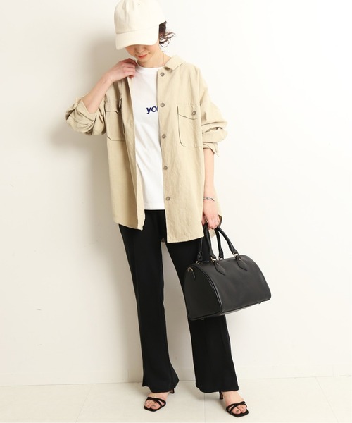 SLOBE IENA（スローブイエナ）の「【Champion/チャンピオン】SLOBE別注 フレアパンツ【洗濯機使用可】◆（その他パンツ・レディース・ブラック/ベージュ・38/36）」の17枚目の写真