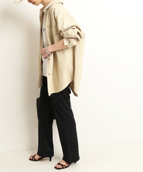 SLOBE IENA（スローブイエナ）の「【Champion/チャンピオン】SLOBE別注 フレアパンツ【洗濯機使用可】◆（その他パンツ・レディース・ブラック/ベージュ・38/36）」の22枚目の写真