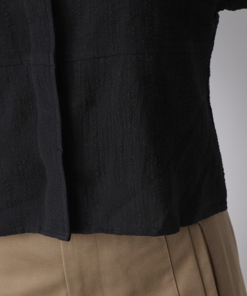 JEANASIS（ジーナシス）の「スクエアネックコットンブラウス/943183（シャツ/ブラウス・レディース・ブラック/ホワイト/ベージュ・FREE）」の17枚目の写真