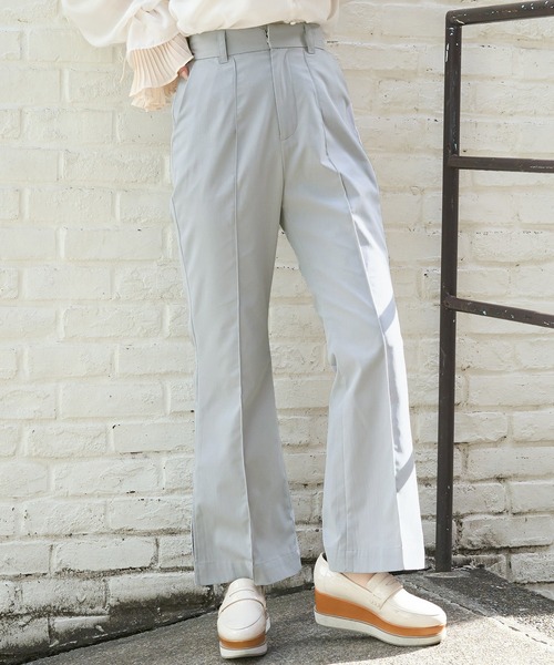 one after another NICE CLAUP（ワンアフターアナザーナイスクラップ）の「アソートフレアスラックス（スラックス・レディース・グレー/アイボリー/ブラック系その他/ベージュ系その他・SMALL/MEDIUM）」の4枚目の写真