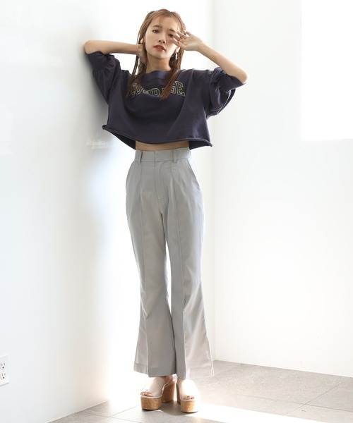 one after another NICE CLAUP（ワンアフターアナザーナイスクラップ）の「アソートフレアスラックス（スラックス・レディース・グレー/アイボリー/ブラック系その他/ベージュ系その他・SMALL/MEDIUM）」の8枚目の写真