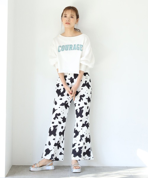 one after another NICE CLAUP（ワンアフターアナザーナイスクラップ）の「アソートフレアスラックス（スラックス・レディース・グレー/アイボリー/ブラック系その他/ベージュ系その他・SMALL/MEDIUM）」の6枚目の写真